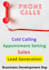 make phone calls to set appointments