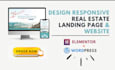 create real estate landing page and real estate website