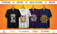 do awesome typography minimal t shirt design superfast