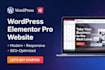 create a responsive wordpress elementor website for your business