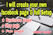 setup and create facebook business page