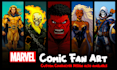 do custom superhero character design or fanart in my style