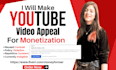 do professional winning youtube appeal video for monetization suspension