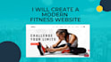 design and develop attractive fitness, gym, and workout website