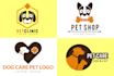 draw professional animal and pet logo design in dog and cat