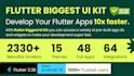 give flutter biggest UI kit with complete source code