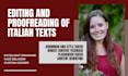 proofread and edit your italian texts and blog articles