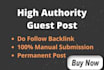 do SEO guest post on high da sites with do follow backlinks
