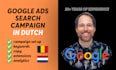 set up a google ads search campaign in dutch for nl and be