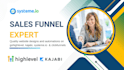 be gohighlevel, webinar funnel clickfunnels 2 0 kajabi systeme io website expert