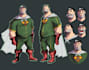 diseño de personajes, estilo comic