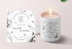 design a professional candle, skincare label, editable canva template