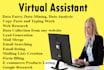 be your virtual assistant for linkedin data entry, web research