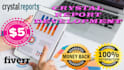create, design ssrs, crystal reports and sql tasks
