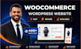 build woocommerce website, wordpress ecommerce website, webshop