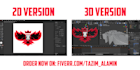 convert your 2d logo to 3d
