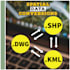 interconvert dwg to kml and shp