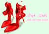 create women shoes design, high heels, slip on design