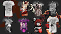 edit and design a custom anime or manga t shirt design
