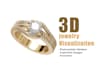 create custom 3d jewelry, realistic rendering, and animation