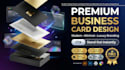 create 5 high end business card concepts in 4 hours