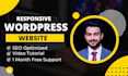 design a modern wordpress elementor website for your business or portfolio