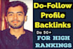 make high da profile dofollow manual manual SEO backlinks