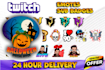 create twitch sub badges and twitch emotes