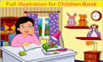 make american african children book illustration and character illustration