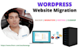 backup, transfer or migrate your  wordpress website in 4 hours