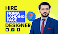 do landing page figma design and figma website design