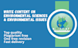 write content on environmental issues and climate change