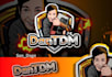 draw your face into light esport logo in 24 hours
