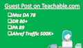 do guest post available on teachable with dofollow backlinks