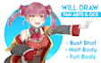 draw fan art or your oc in anime style