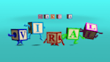 make your message in animated dancing blocks