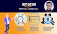provide amazon fba private label product research services