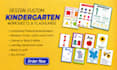 design custom worksheets, kids interior book covers for KDP