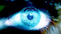 design a 3d cybernetic eye logo reveal