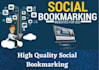 make 300 highly da social bookmark for you