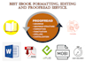 edit, proofread and format your ebook for kindle
