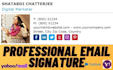 design professional clickable HTML email signature