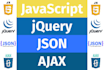 write and fix bugs in your jquery json  javascript ajax