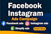 create and manage your facebook, shopify, instagram ads