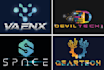 do creative start up, software ,crypto, technology logo