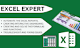 be your excel expert and create your professional excel report and dashboard
