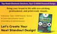 design amazing electronic brochure, flyer, eddm postcard, or banner