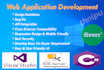 develop custom web application, database and bug fix