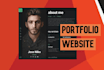 create a resume CV or portfolio wordpress website