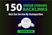 do 150 unique domain low obl blog comment dofollow backlinks
